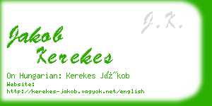 jakob kerekes business card